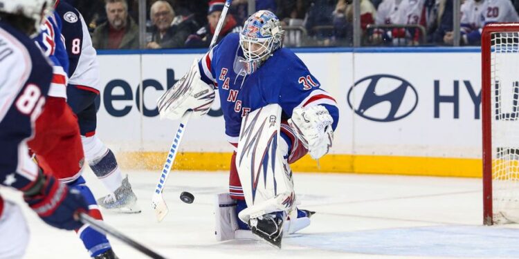 NHL: Columbus Blue Jackets at New York Rangers