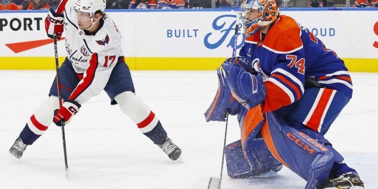 NHL: Washington Capitals at Edmonton Oilers