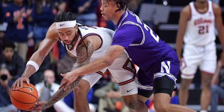 NCAA Basketball: Northwestern at Illinois