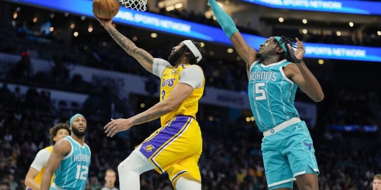 NBA: Los Angeles Lakers at Charlotte Hornets