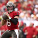 Baker Mayfield of the Tampa Bay Buccaneers has 39 touchdown passes going into the final game of the season. (Photo by Kevin Sabitus/Getty Images)