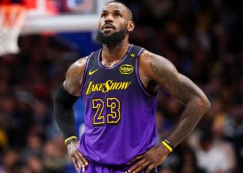 <span>LeBron James: ‘Sports has always given people an opportunity to temporarily forget about whatever they may have been going through’.</span><span>Photograph: Kevin Jairaj/USA Today Sports</span>