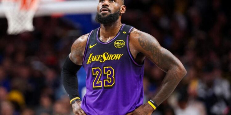 <span>LeBron James: ‘Sports has always given people an opportunity to temporarily forget about whatever they may have been going through’.</span><span>Photograph: Kevin Jairaj/USA Today Sports</span>