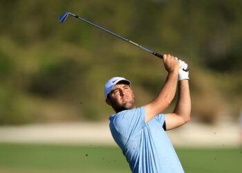 Scottie Scheffler last played at the Hero World Challenge in the Bahamas on Dec. 8 and the LIV vs. PGA Tour Showdown on Dec. 17 in Las Vegas. (Photo by David Cannon/Getty Images)