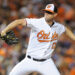 BALTIMORE, MD - AUGUST 19: Brian Matusz #17 of the Baltimore Orioles pitches against the New York Mets at Oriole Park at Camden Yards on August 19, 2015 in Baltimore, Maryland.  (Photo by G Fiume/Getty Images)