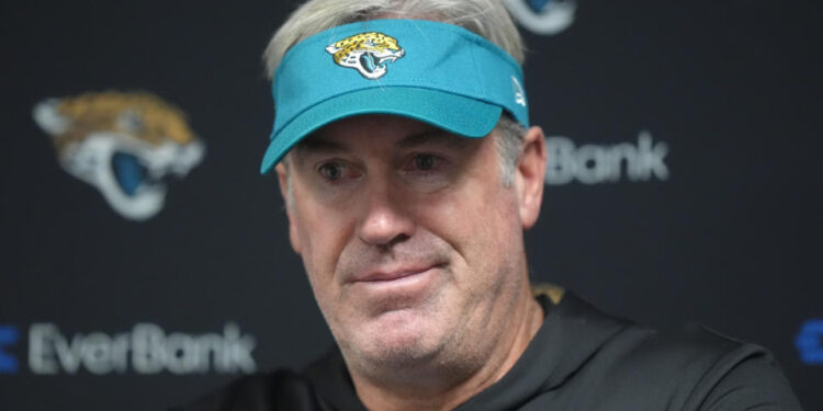 The Jacksonville Jaguars fired coach Doug Pederson. (AP Photo/Steven Senne)