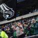 Eagles fan waves the flag