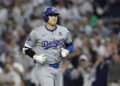 Shohei Ohtani #17 of the Los Angeles Dodgers