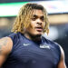 SEATTLE, WASHINGTON - NOVEMBER 24: Byron Murphy II #91 of the Seattle Seahawks looks on after a game against the Arizona Cardinals at Lumen Field on November 24, 2024 in Seattle, Washington. (Photo by Rio Giancarlo/Getty Images)