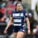 BRISTOL, ENGLAND - JANUARY 05: Ilona Maher of Bristol Bears looks on, after coming on as a replacement to make her Bristol Bears debut, during the Allianz Premiership Women's Rugby match between Bristol Bears and Gloucester-Hartpury at Ashton Gate on January 05, 2025 in Bristol, England. (Photo by Dan Mullan/Getty Images)