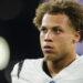 BALTIMORE, MD - NOVEMBER 07: Jermaine Burton #81 of the Cincinnati Bengals looks on from the field after an NFL football game against the Baltimore Ravens at M&T Bank Stadium on November 7, 2024 in Baltimore, Maryland. (Photo by Cooper Neill/Getty Images)