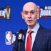 Adam Silver speaks to the media