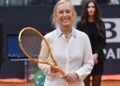 Martina Navratilova gets the golden racket