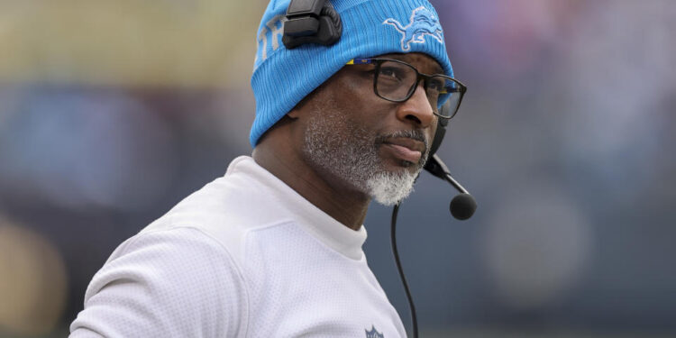 Aaron Glenn spent four seasons as the Detroit Lions' defensive coordinator. (Photo by Michael Reaves/Getty Images)