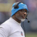 Aaron Glenn spent four seasons as the Detroit Lions' defensive coordinator. (Photo by Michael Reaves/Getty Images)