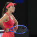 Jessica Pegula of the U.S. reacts after losing a point to Olga Danilovic of Serbia during their third round match at the Australian Open tennis championship in Melbourne, Australia, Friday, Jan. 17, 2025. (AP Photo/Asanka Brendon Ratnayake)