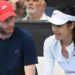 Emma Raducanu of Great Britain with her coach Nick Cavaday during day one of the 2025 Australian Open at Melbourne Park