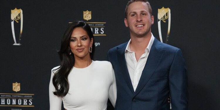 Christen Harper and Jared Goff