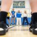 UCLA Women's Basketball Head Coach Cori Close, center, runs practice