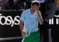 Daniil Medvedev reacts