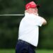 Donald Trump playing golf