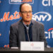 NEW YORK, NY - DECEMBER 12: New York Mets owner Steve Cohen speaks to the media during the Juan Soto introductory press conference  at Citi Field on Thursday, December 12, 2024 in New York, New York. (Photo by Mary DeCicco/MLB Photos via Getty Images)