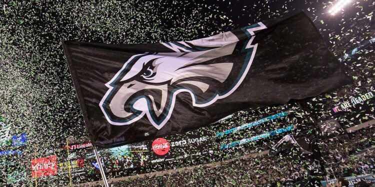 Eagles flag flies