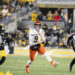 Cincinnati Bengals quarterback Joe Burrow (9) throws the ball in the second quarter of his team's win over the Steelers. (Photo by Shelley Lipton/Icon Sportswire via Getty Images)