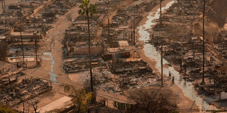 Aftermath of the California wildfires