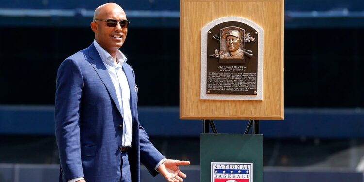 Mariano Rivera at Yankee Stadium celebration