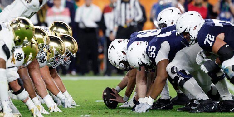 Notre Dame and Penn State lines