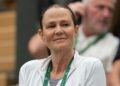 Pam Shriver at Wimbledon