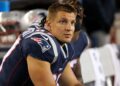 Rob Gronkowski at New England Patriots game