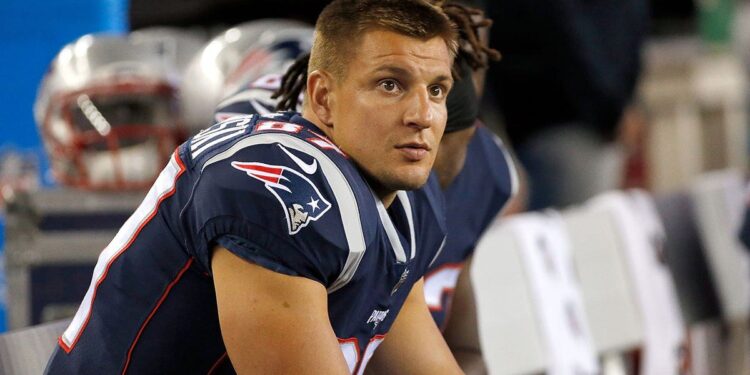 Rob Gronkowski at New England Patriots game