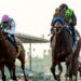 A horse race at Santa Anita Park