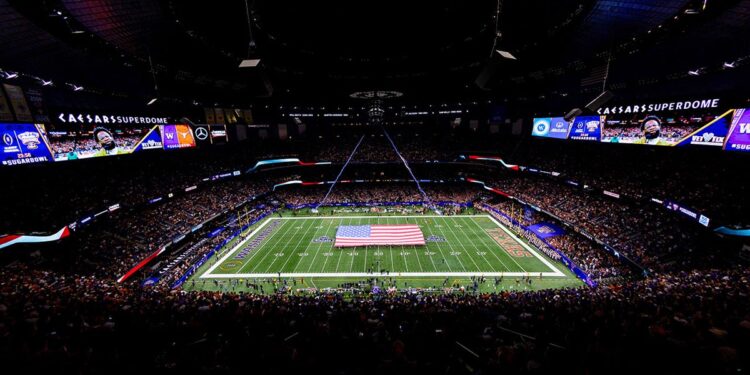 General view of Caesars Superdome