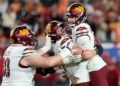 Zane Gonzalez celebrates