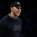 CHARLOTTE, NORTH CAROLINA - MARCH 08: LaVar Ball looks on during the game between the Charlotte Hornets and the Brooklyn Nets at Spectrum Center on March 08, 2022 in Charlotte, North Carolina. NOTE TO USER: User expressly acknowledges and agrees that, by downloading and or using this photograph, User is consenting to the terms and conditions of the Getty Images License Agreement. (Photo by Jacob Kupferman/Getty Images)