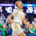 Hannah Hidalgo and the Fighting Irish cruised in their first game as the nation's No. 1 team. (Matt Cashore-Imagn Images