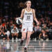 Jun 2, 2024; Brooklyn, New York, USA; Indiana Fever guard Caitlin Clark (22) at Barclays Center. Mandatory Credit: Wendell Cruz-USA TODAY Sports