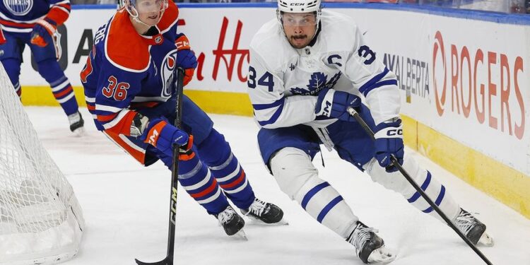 NHL: Toronto Maple Leafs at Edmonton Oilers