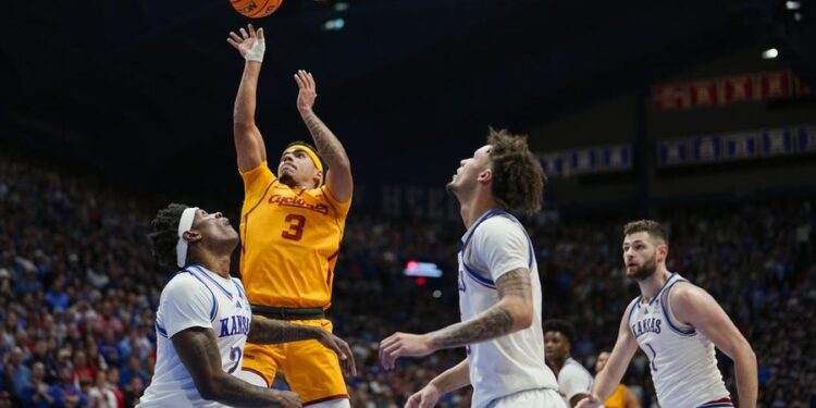 NCAA Basketball: Iowa State at Kansas