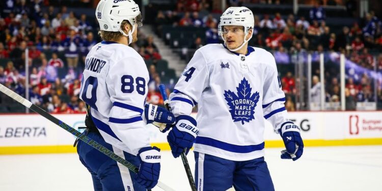 NHL: Toronto Maple Leafs at Calgary Flames