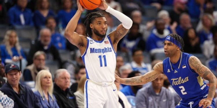 NCAA Basketball: Tulsa at Memphis