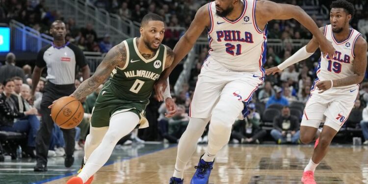 NBA: Philadelphia 76ers at Milwaukee Bucks