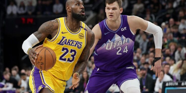 NBA: Los Angeles Lakers at Utah Jazz