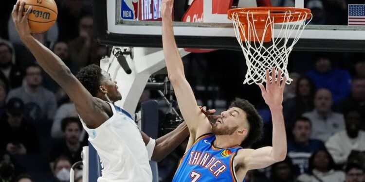 NBA: Oklahoma City Thunder at Minnesota Timberwolves