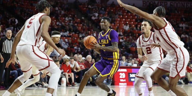 NCAA Basketball: Louisiana State at Oklahoma