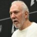 Head Coach and President of the San Antonio Spurs Gregg Popovich speaks during a media day ahead of the NBA season at the Victory Capital Performance Center in San Antonio, Texas, September 30, 2024. (Photo by Patrick T. Fallon / AFP) (Photo by PATRICK T. FALLON/AFP via Getty Images)