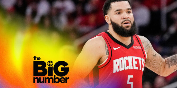 Houston Rockets guard Fred VanVleet controls the ball during an NBA basketball game against the Cleveland Cavaliers in Houston, Wednesday, Jan. 22, 2025. (AP Photo/Ashley Landis)